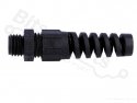 Kabelwartel met trekontlasting M12 IP68 polyamide zwart